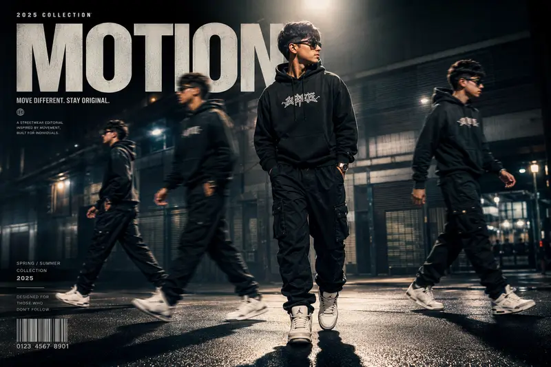 How to Turn Your Photo Into a Cinematic Streetwear Editorial Poster With AI