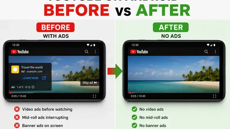 How to Remove YouTube Ads on Android for Free