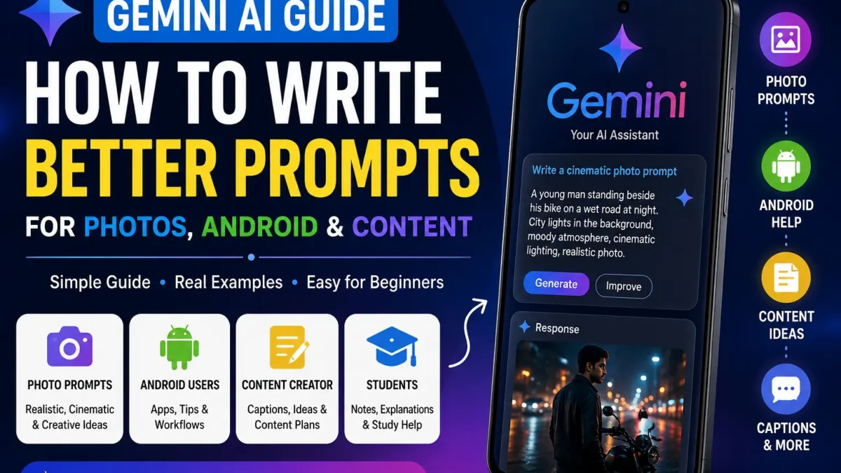 Gemini AI Guides: Prompts, Images & Android Tips