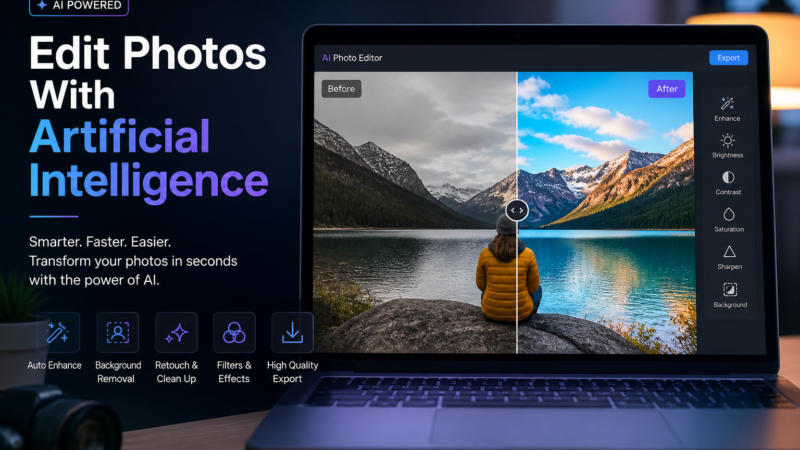 Edit Photos With Artificial Intelligence: Beginner’s Guide to Smarter Photo Editing