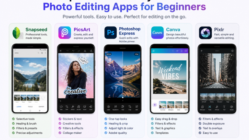 Best Photo Editing android app For Beginners – Free Photo Editor