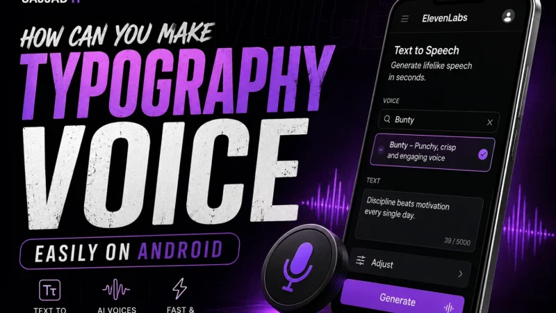 How Can You Make Typography Voice Easily on Android