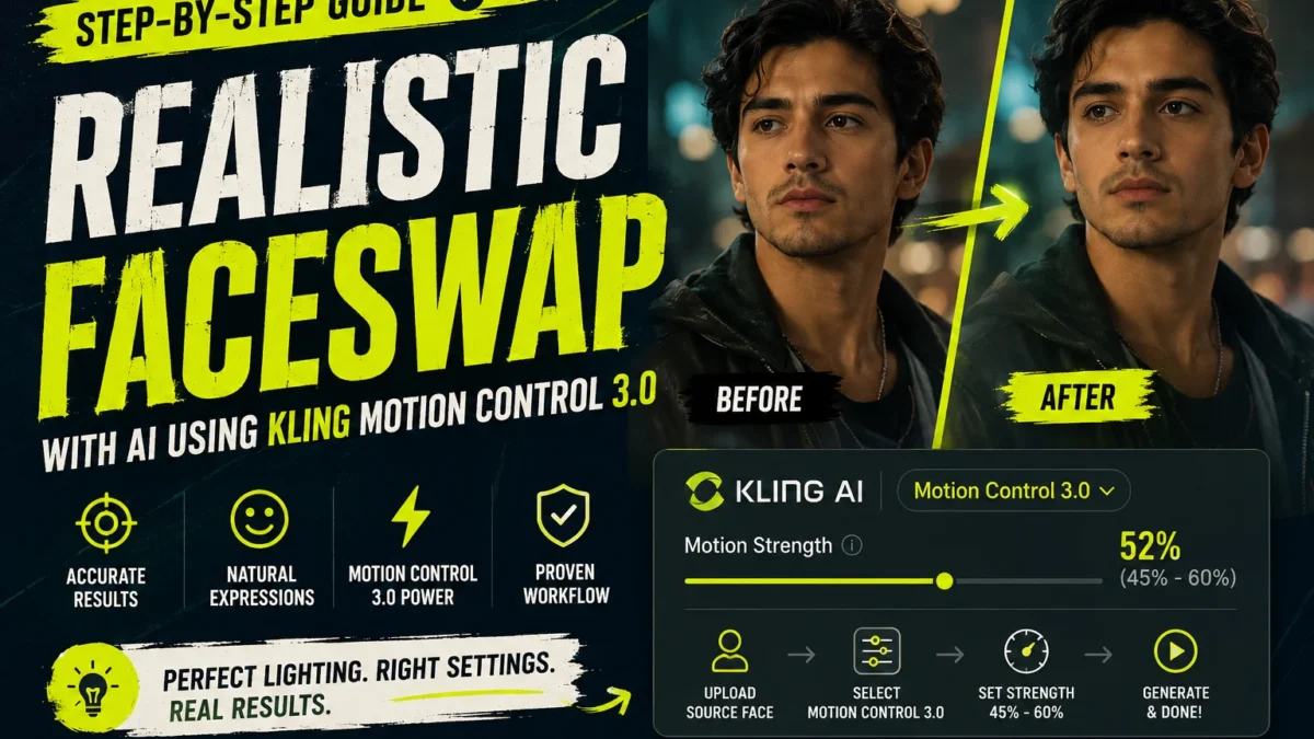 How to Make a Realistic Faceswap with AI Using Kling Motion Control 3.0