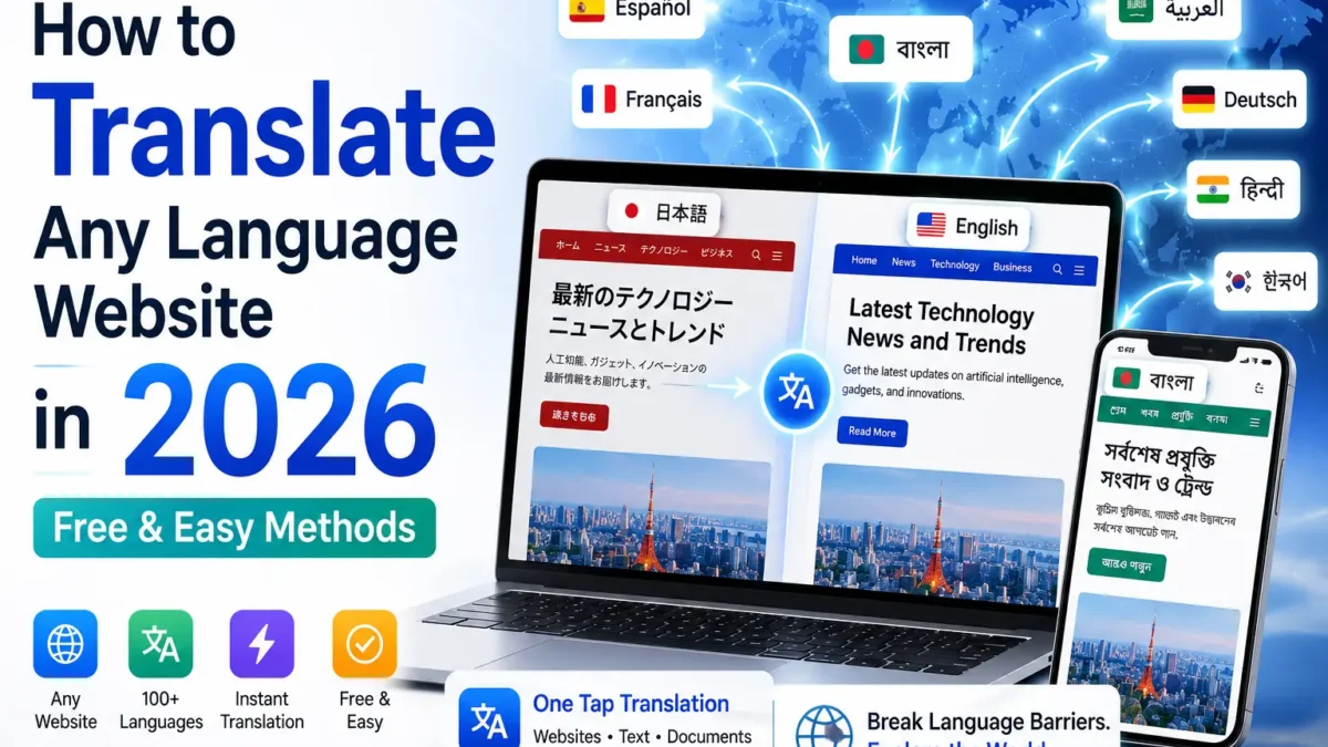 How to Translate Any Language Website in 2026 (Free & Easy Methods)