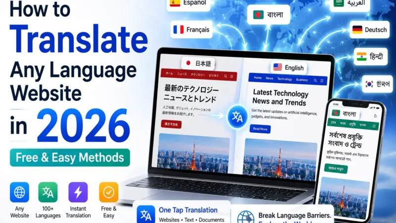 How to Translate Any Language Website in 2026 (Free & Easy Methods)